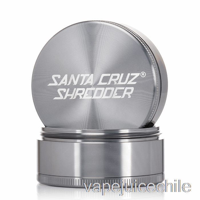 Trituradora Vape Vhile Santa Cruz Molinillo Grande De 4 Piezas De 2,75 Pulgadas Gris (70 Mm)